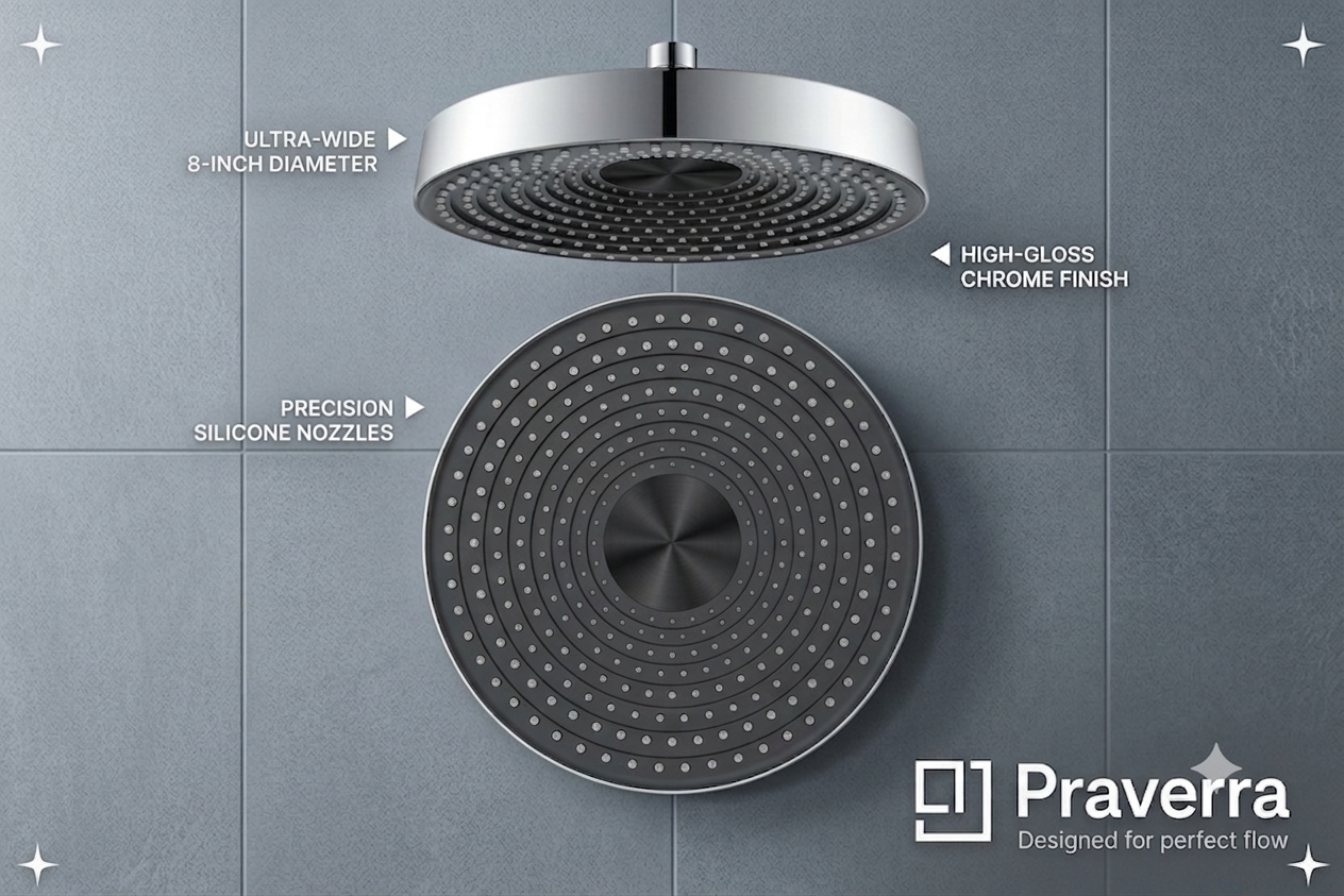 Praverra 3D Round Shower view 3